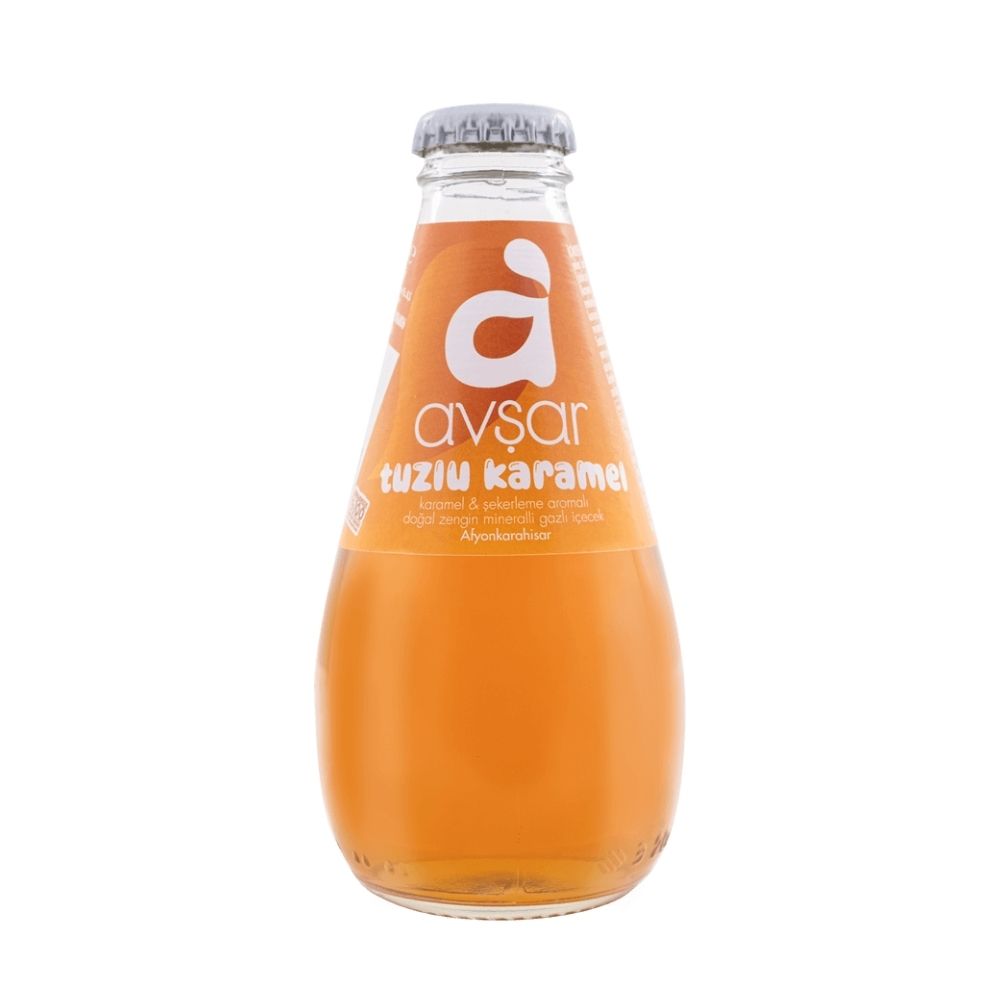 AVŞAR MEYVELİ MADEN SUYU TUZLU KARAMEL 200 ML * 24 ADET